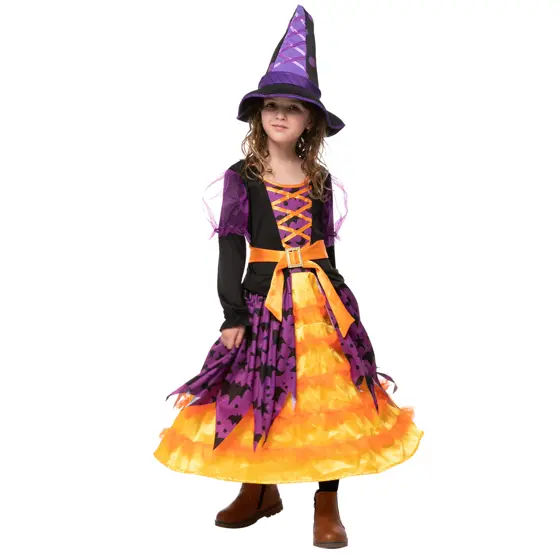 Disfraz de Bruja con Luces Infantil