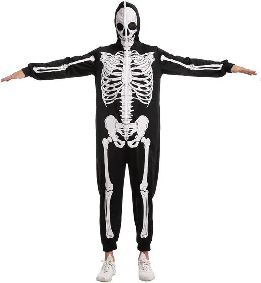 Enterizo Pijama de Esqueleto para Hombre