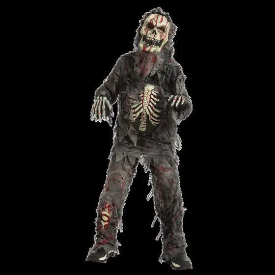 Disfraz de Zombie Negro Aterrador Infantil