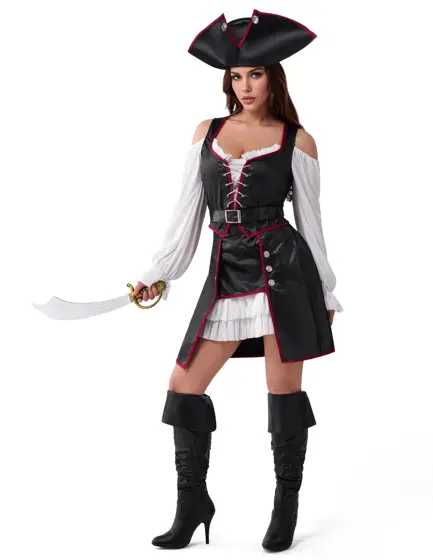 Disfraz Vestido de Pirata para Mujer