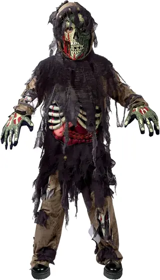 Disfraz de Zombie Esqueleto del Pantano Infantil