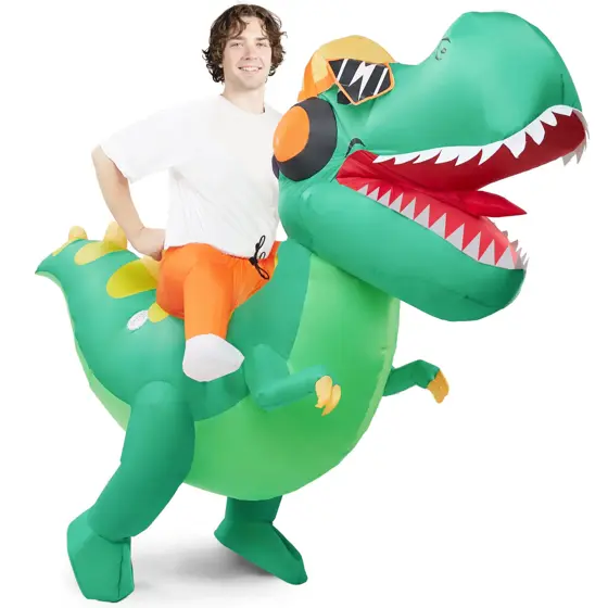 Disfraz Inflable Montando T-Rex Hip-Hop