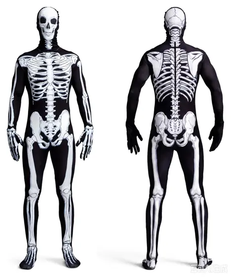 Disfraz Body de Huesos de Esqueleto para Hombre
