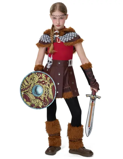 Disfraz de Vikinga Entrenadora de Dragones para Niña