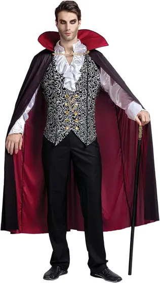 Disfraz de Vampiro Plateado