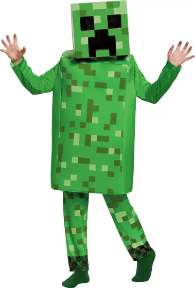 Disfraz Creeper Deluxe Niño - Minecraft
