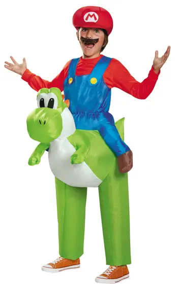 Disfraz Mario Montando a Yoshi Niño - Super Mario