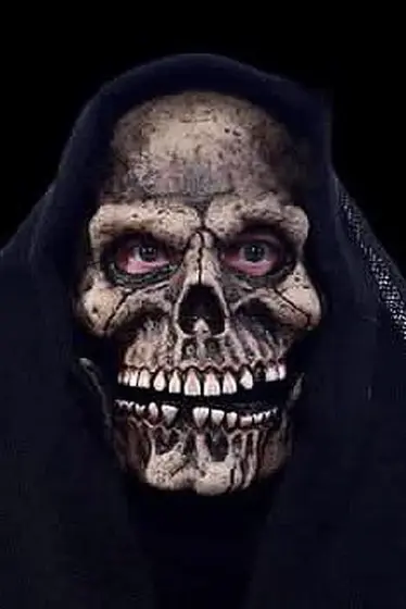 Máscara de Látex Calavera de la Parca con Boca Móvil
