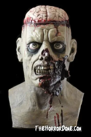 Máscara de Látex Zombie Sin Cerebro