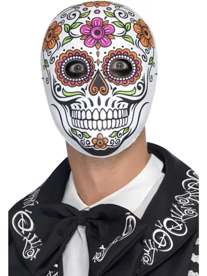Máscara de Látex Señor Huesos Día de Muertos