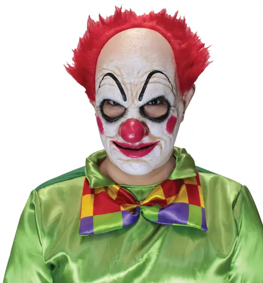 Máscara de Látex Payaso Pepinillos Rojo