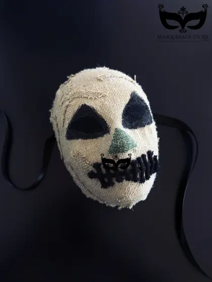 Máscara de Espantapájaros de Arpillera