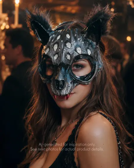 Máscara Colmillo Sombrío Lince de Medianoche
