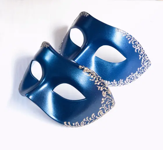 Máscara con Filigrana Negra o Azul para Hombre