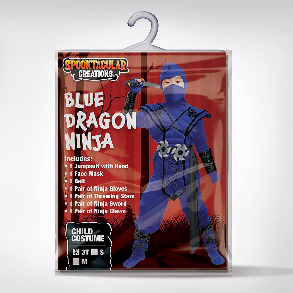 Disfraz de Ninja Dragón Azul para Niño, foto 7 de 9