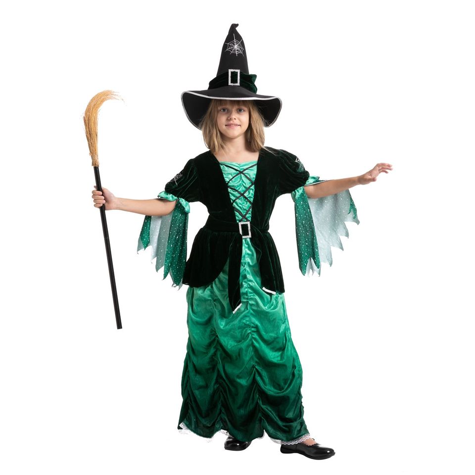Disfraz de Bruja Verde Malvada para Niña, foto 6 de 12
