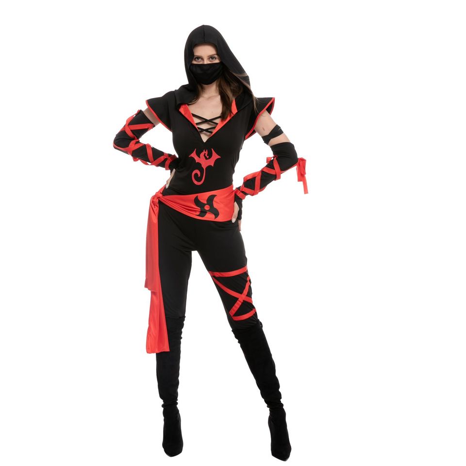 Disfraz de Ninja con Pantalón Largo para Mujer, foto 1 de 9