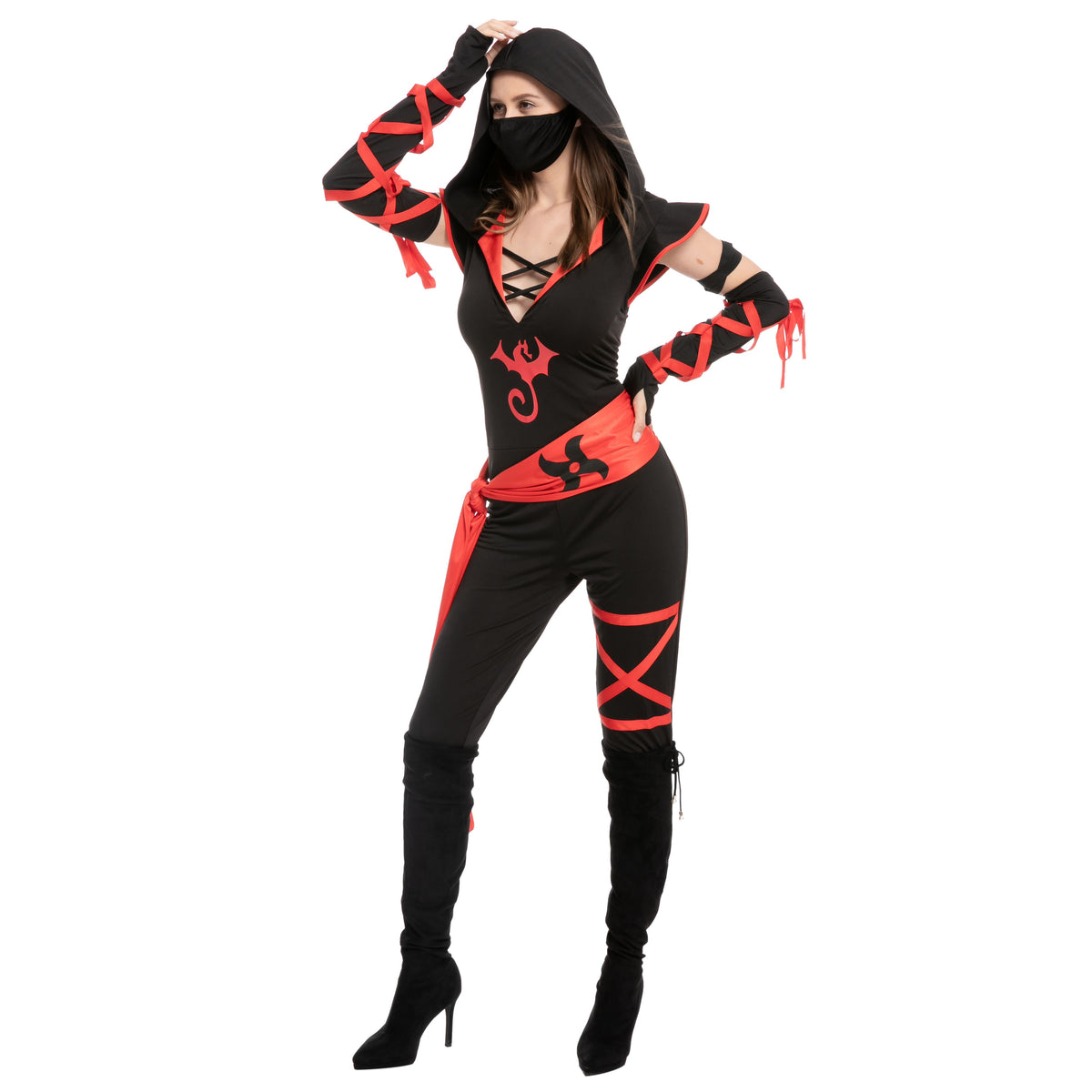 Disfraz de Ninja con Pantalón Largo para Mujer, foto 2 de 9