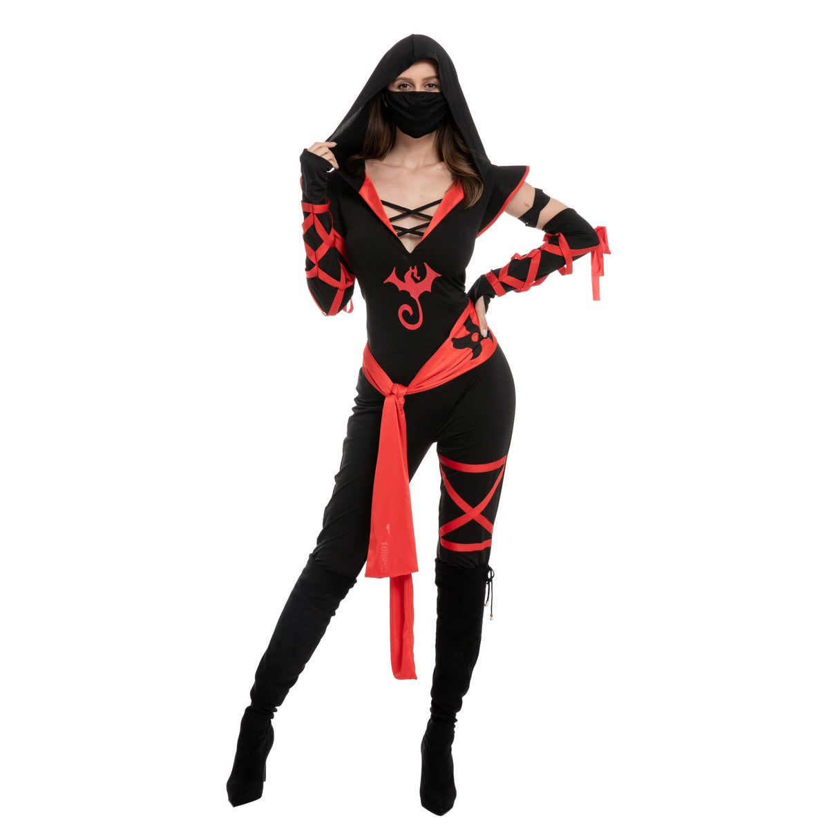 Disfraz de Ninja con Pantalón Largo para Mujer, foto 3 de 9