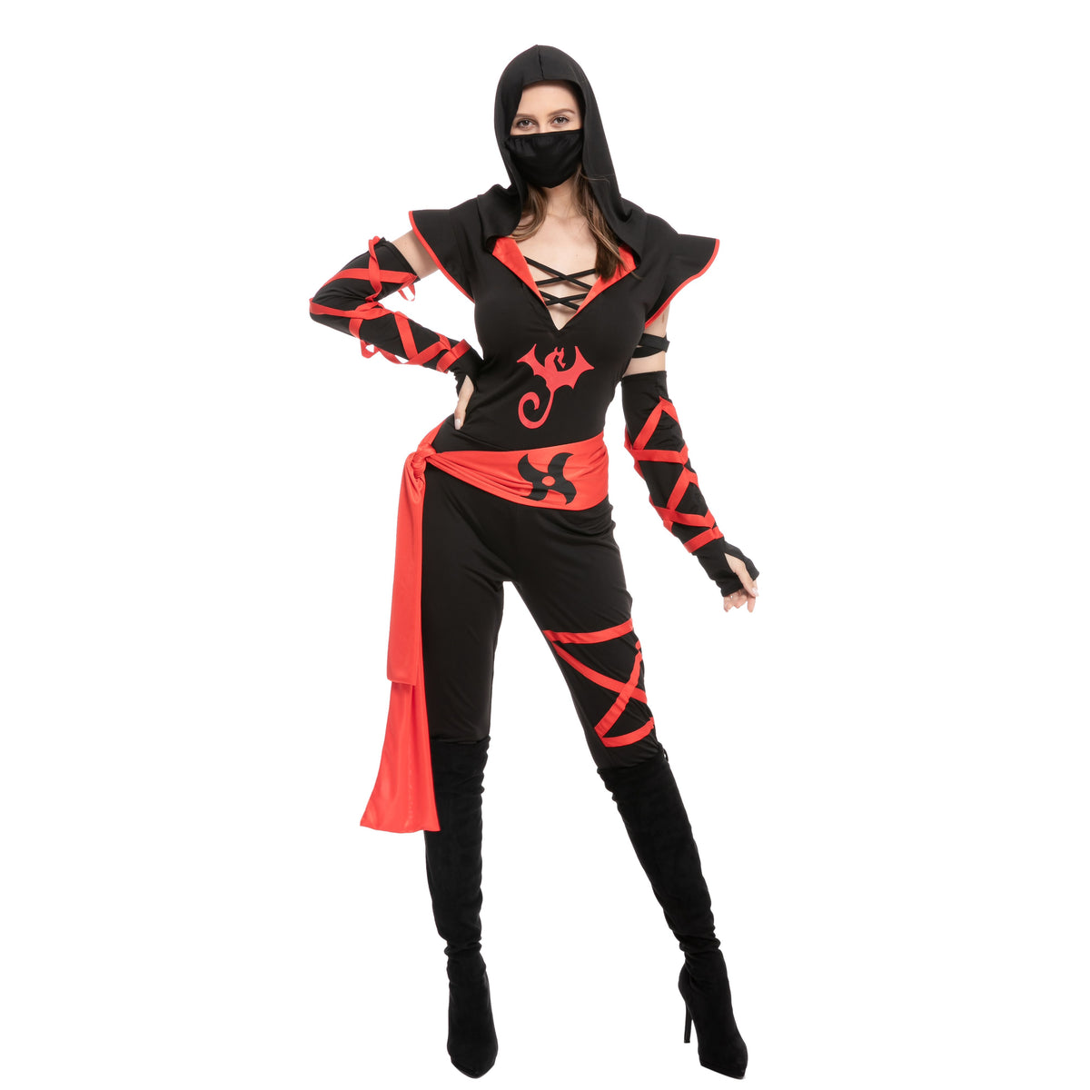 Disfraz de Ninja con Pantalón Largo para Mujer, foto 6 de 9