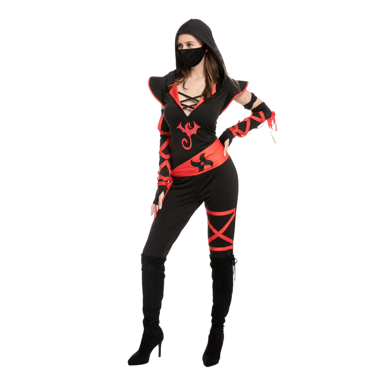Disfraz de Ninja con Pantalón Largo para Mujer, foto 7 de 9