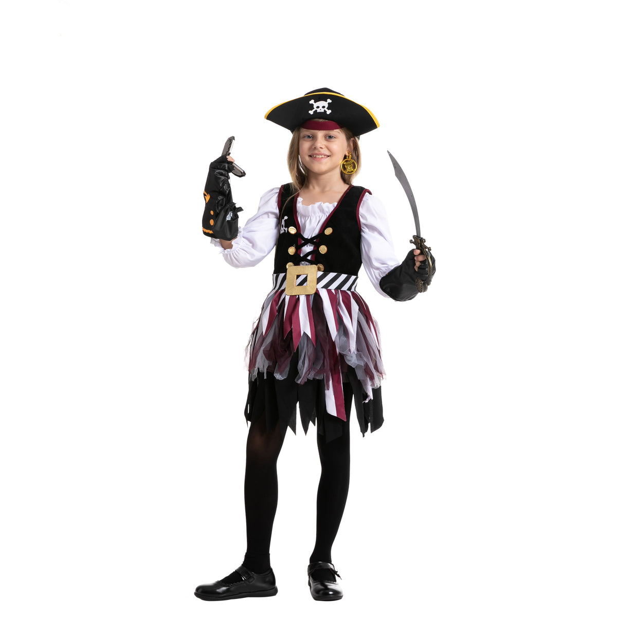 Disfraz de Pirata de los Siete Mares para Niña, foto 1 de 11