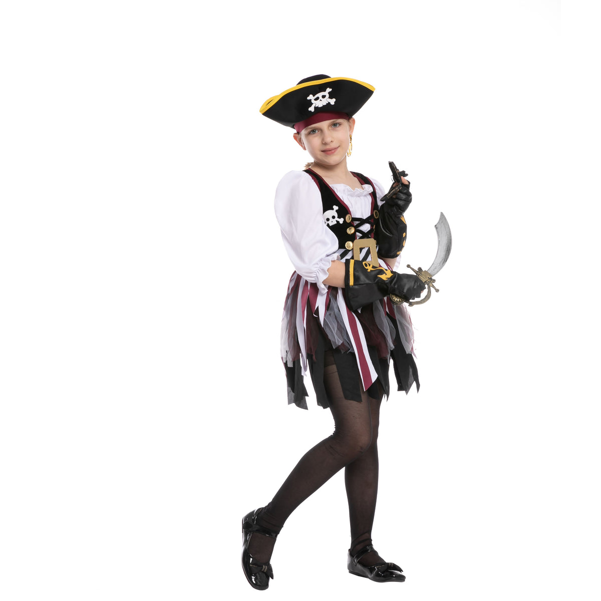 Disfraz de Pirata de los Siete Mares para Niña, foto 2 de 11