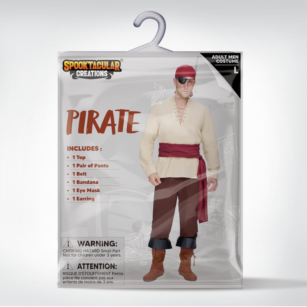 Disfraz de Pirata Vikingo Medieval para Adulto, foto 7 de 8