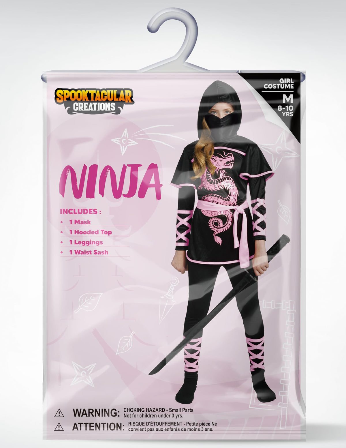 Set Disfraz Ninja Dragón Definitivo Infantil, foto 8 de 8