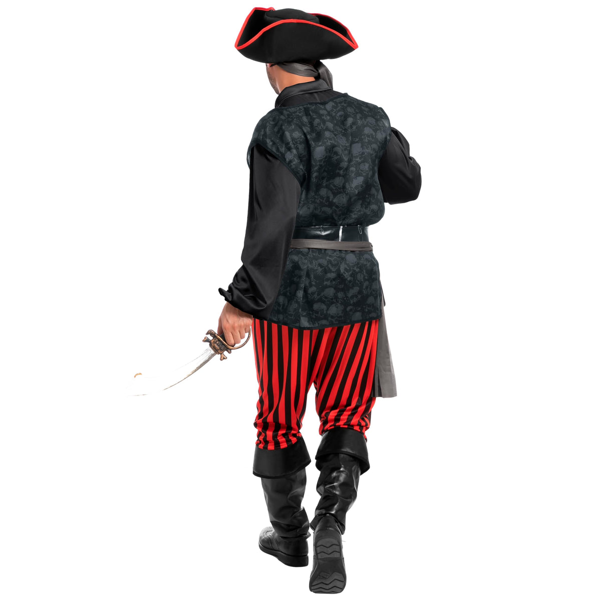 Disfraz de Pirata Oscuro para Hombre Negro, foto 4 de 8