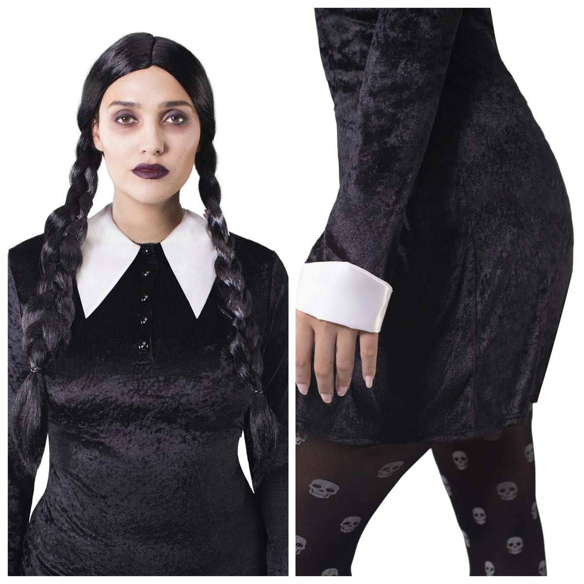 Disfraz Vestido Gótico Negro para Mujer, foto 6 de 8