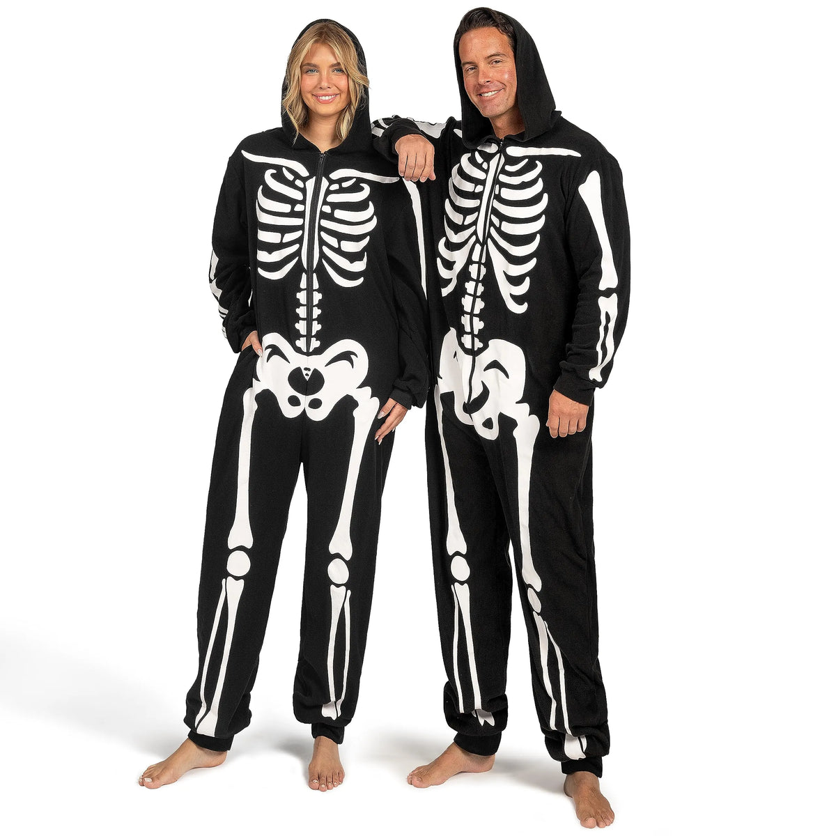 Disfraz Enterizo de Esqueleto Brilla en la Oscuridad para Mujer, foto 4 de 8