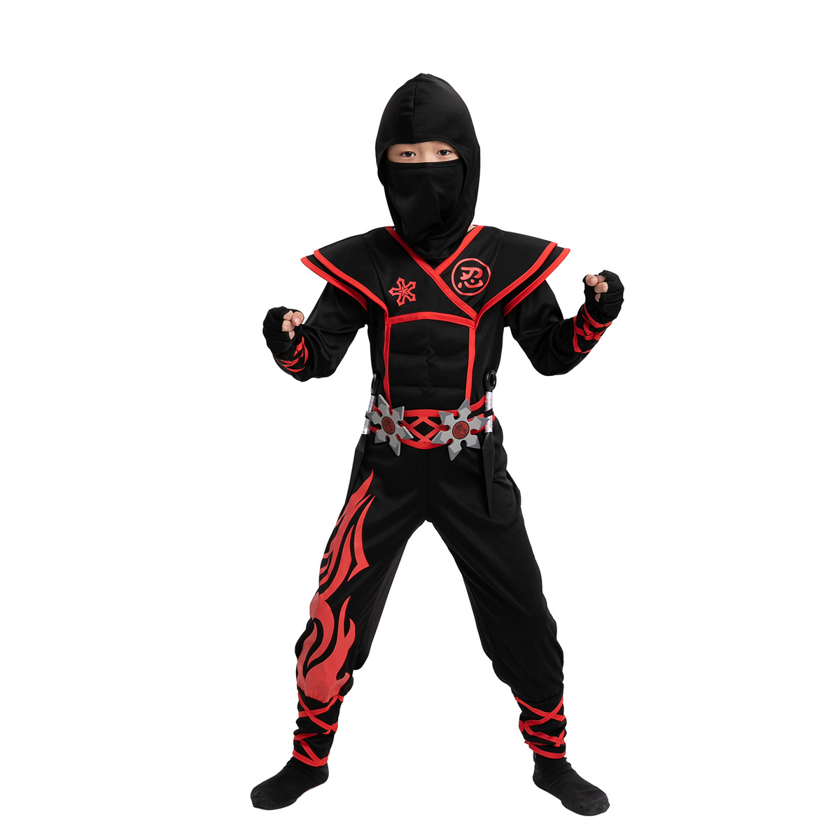 Disfraz de Ninja Llama Roja Infantil, foto 3 de 8