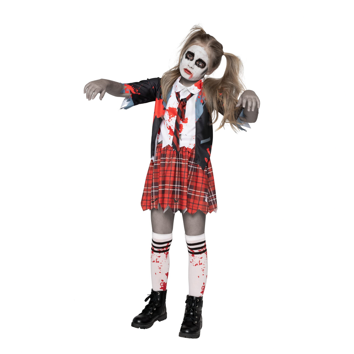 Disfraz de Colegiala Zombie para Niña, foto 1 de 8