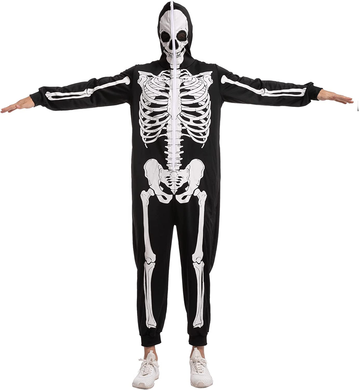 Enterizo Pijama de Esqueleto para Hombre, foto 1 de 8