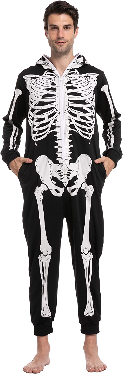 Enterizo Pijama de Esqueleto para Hombre, foto 3 de 8