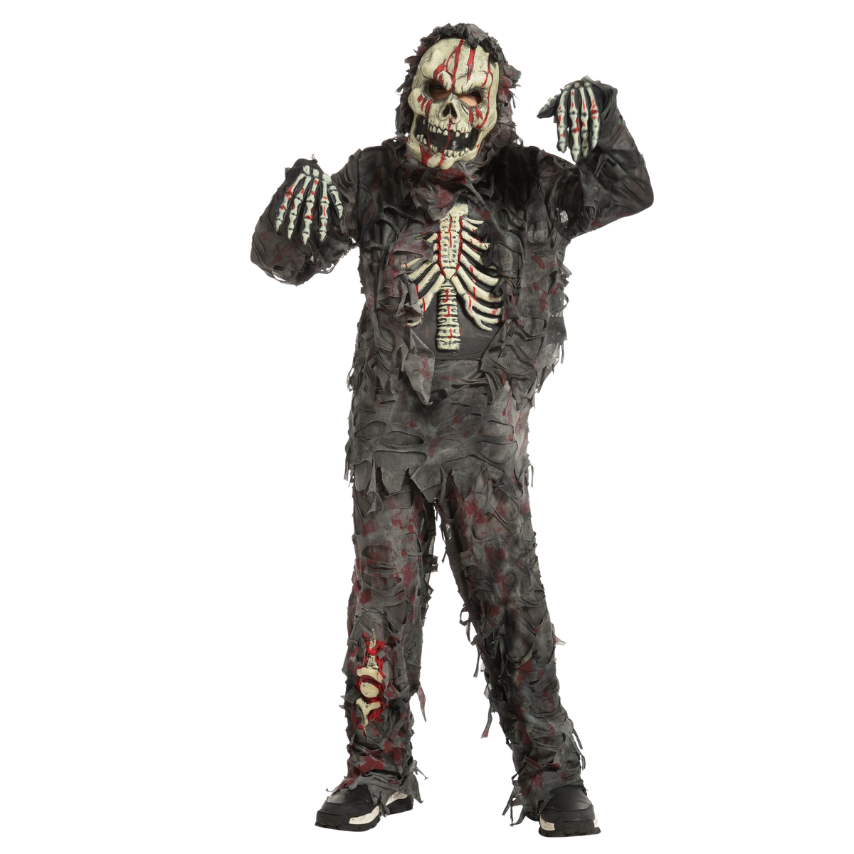 Disfraz de Zombie Negro Aterrador Infantil, foto 2 de 8