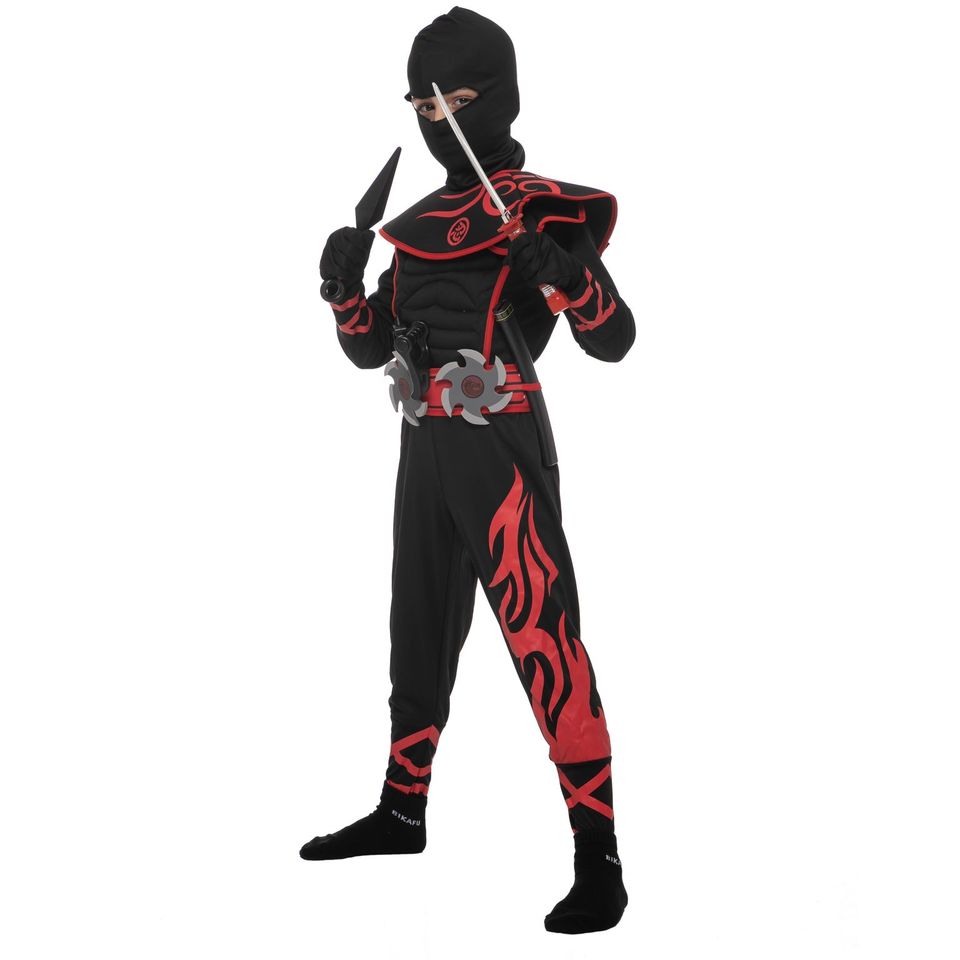 Disfraz de Ninja Rojo Infantil, foto 1 de 8