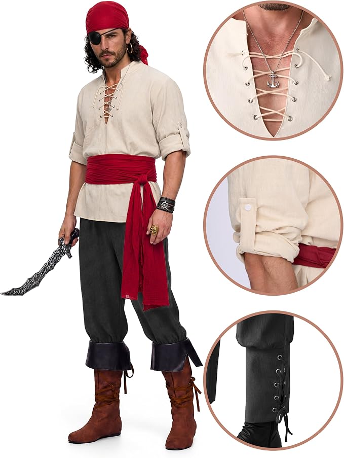 Disfraz de Pirata Renacentista para Hombre, foto 3 de 7