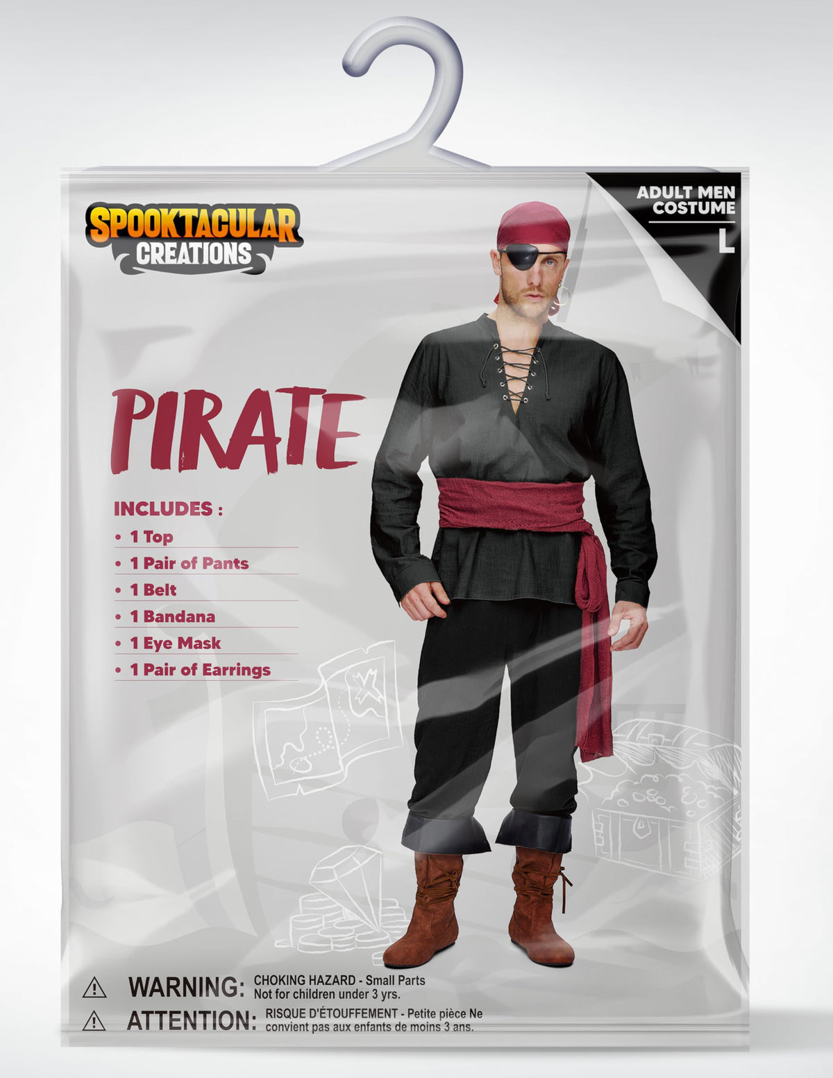 Disfraz de Pirata para Hombre Negro, foto 6 de 7