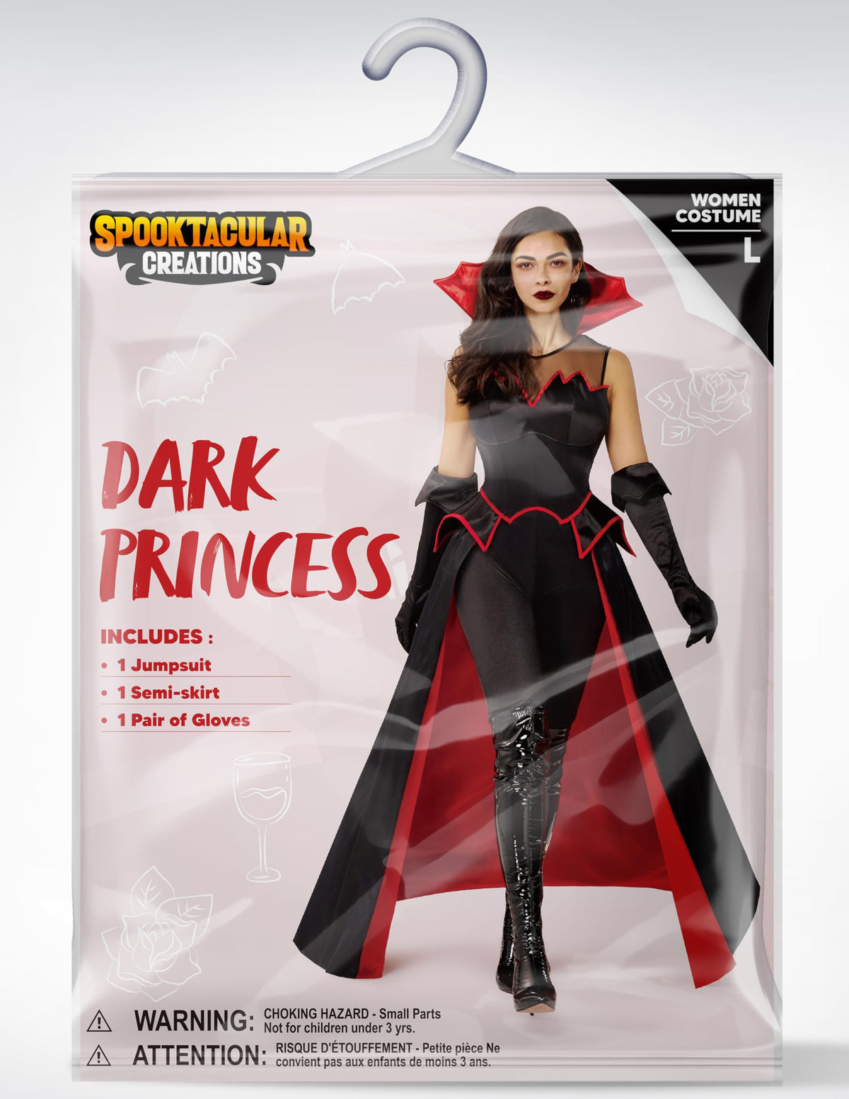 Disfraz Vestido de Vampiresa para Mujer, foto 7 de 7