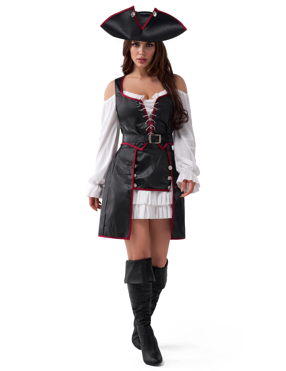 Disfraz Vestido de Pirata para Mujer, foto 7 de 7
