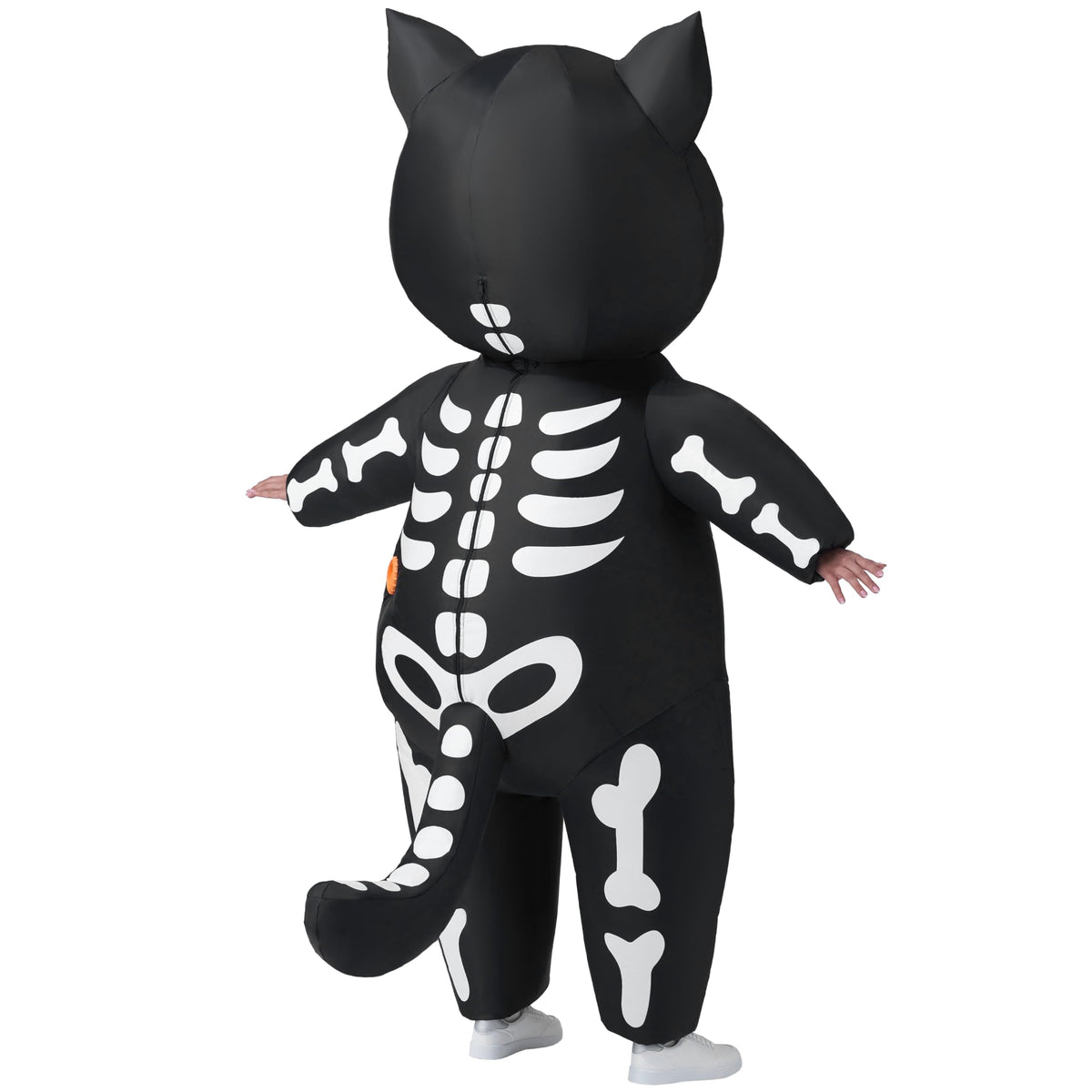 Disfraz Inflable de Gato Esqueleto con Ojos LED para Adulto, foto 7 de 7