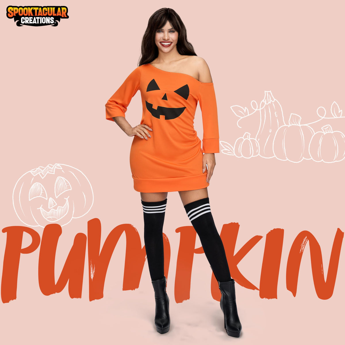 Disfraz de Calabaza para Mujer, foto 2 de 7