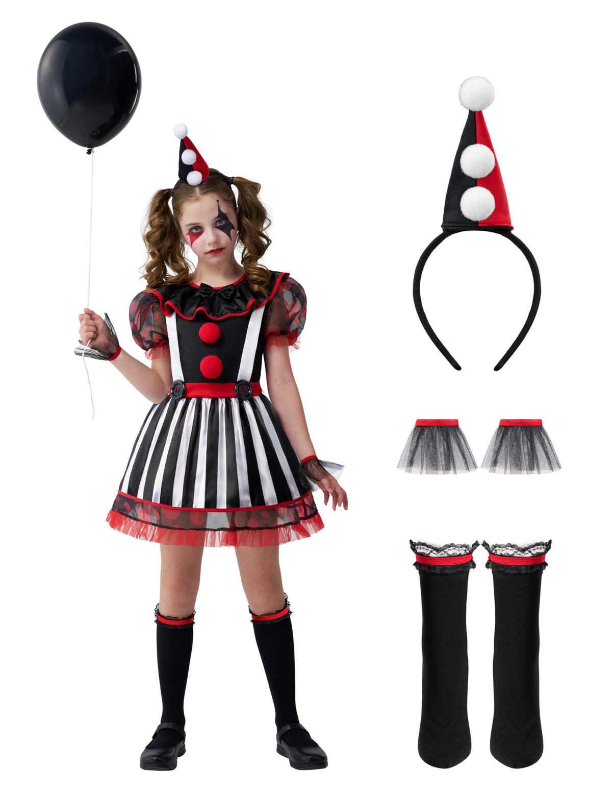 Disfraz de Payaso Malvado Infantil, foto 1 de 7