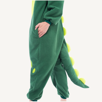 Enterizo Pijama de Dinosaurio de Felpa para Adulto, foto 4 de 7