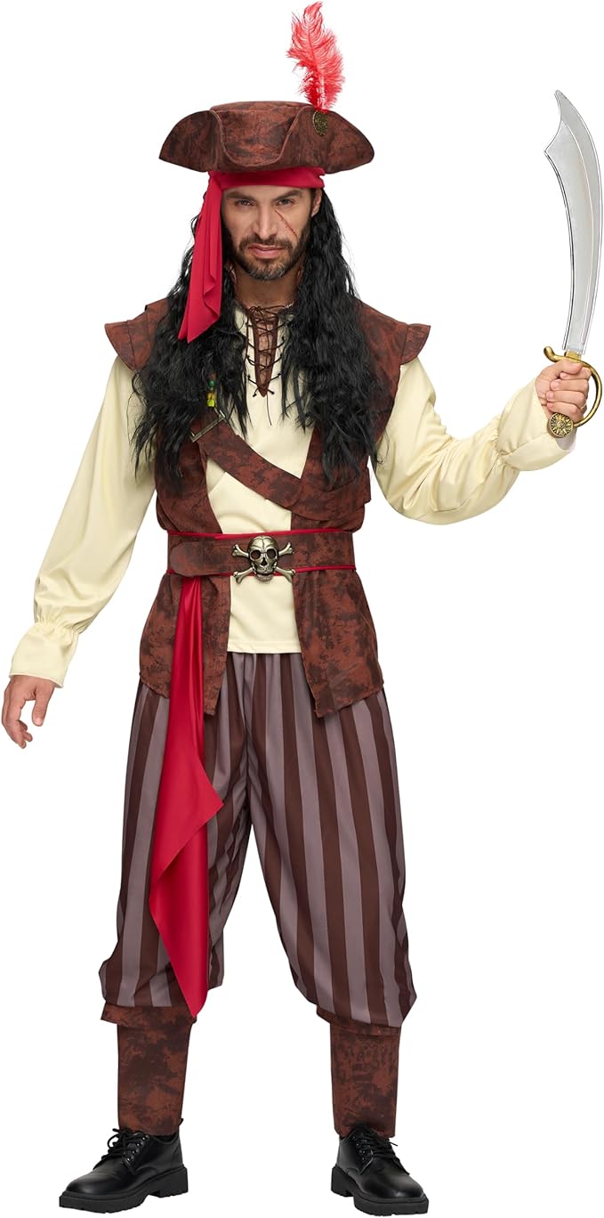 Disfraz de Pirata del Caribe para Hombre, foto 1 de 7