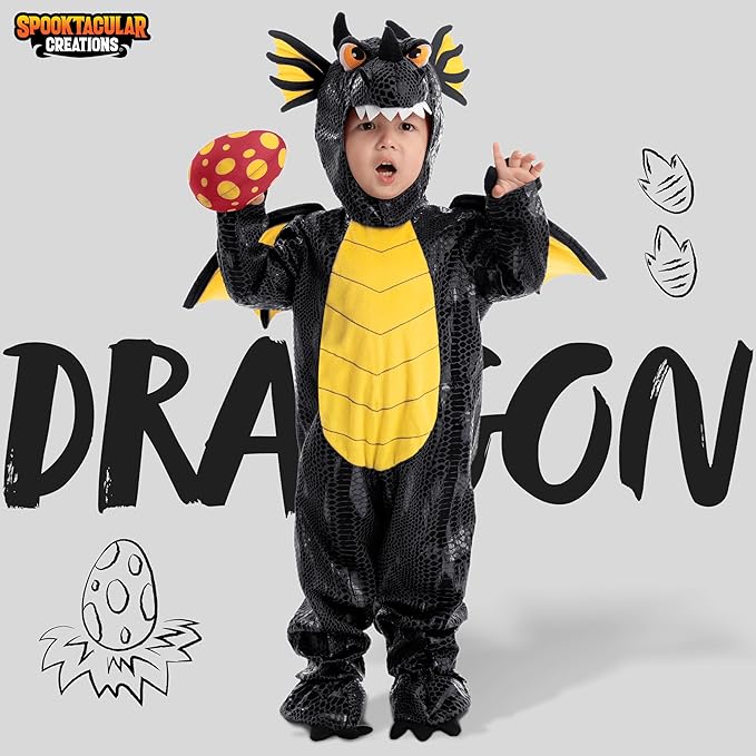 Disfraz de Dinosaurio con Alas y Huevos para Niños Pequeños, foto 2 de 7