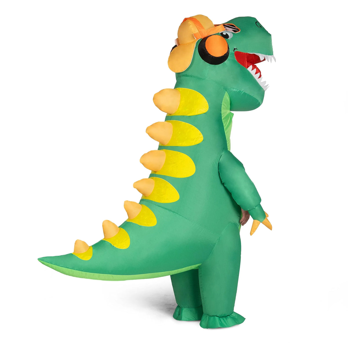 Disfraz Inflable de T-Rex Verde Cuerpo Completo, foto 3 de 7