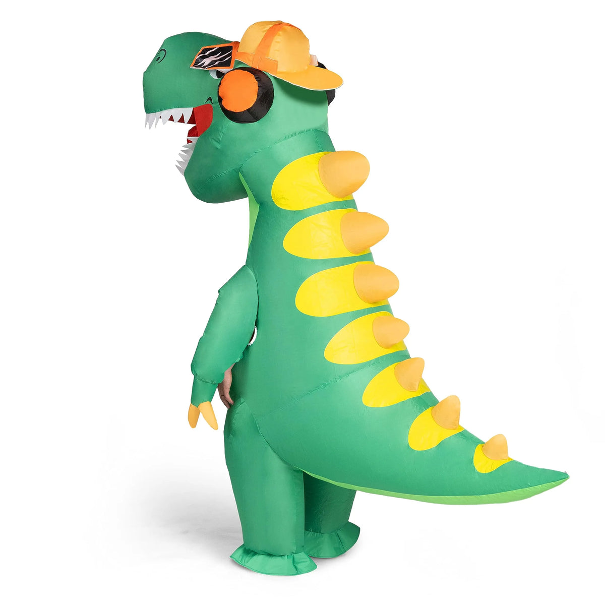 Disfraz Inflable de T-Rex Verde Cuerpo Completo, foto 4 de 7